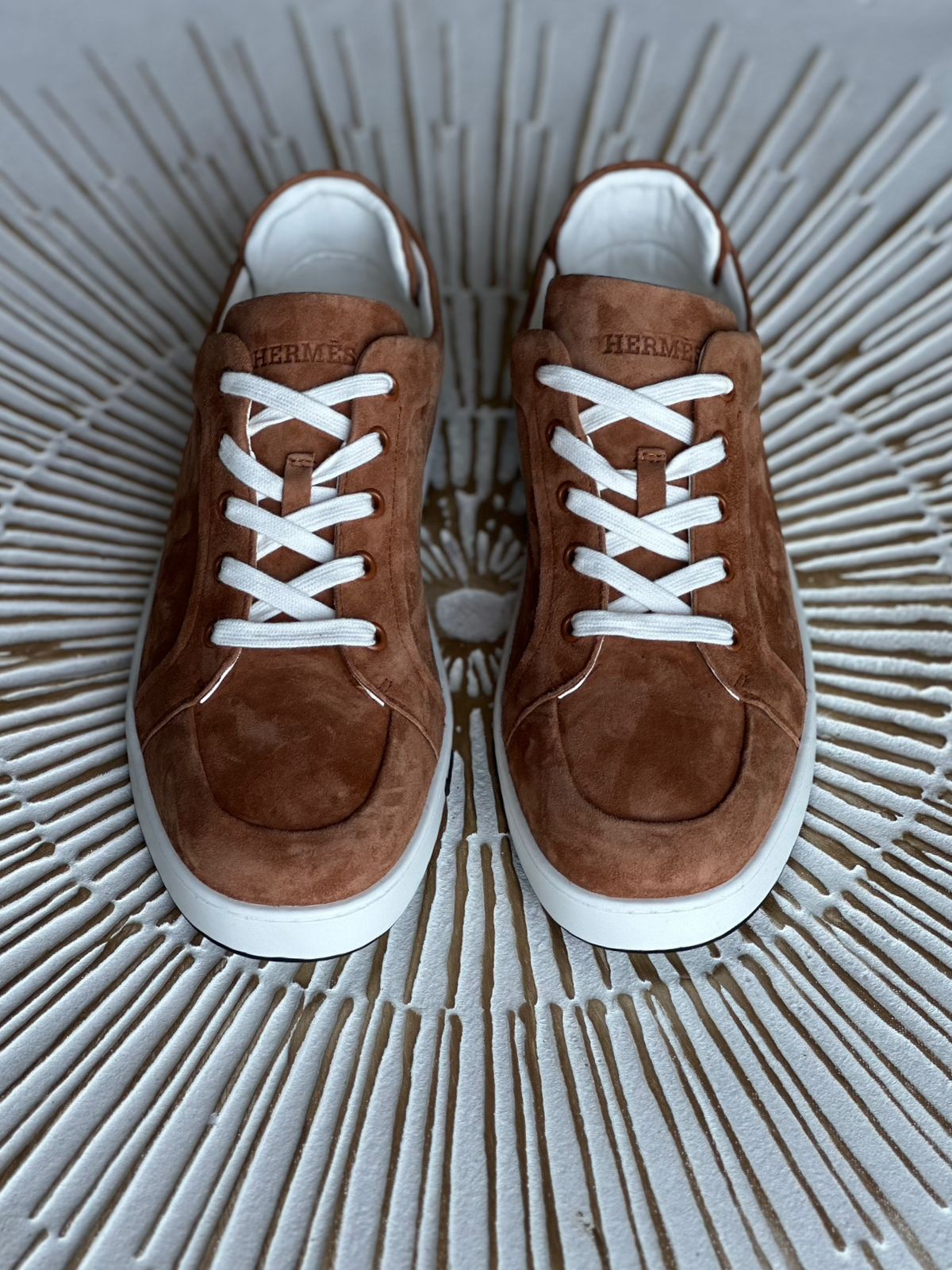 Hermès Kid Sneaker in Beige/Natural – Minimalist Men’s Leather Sneakers