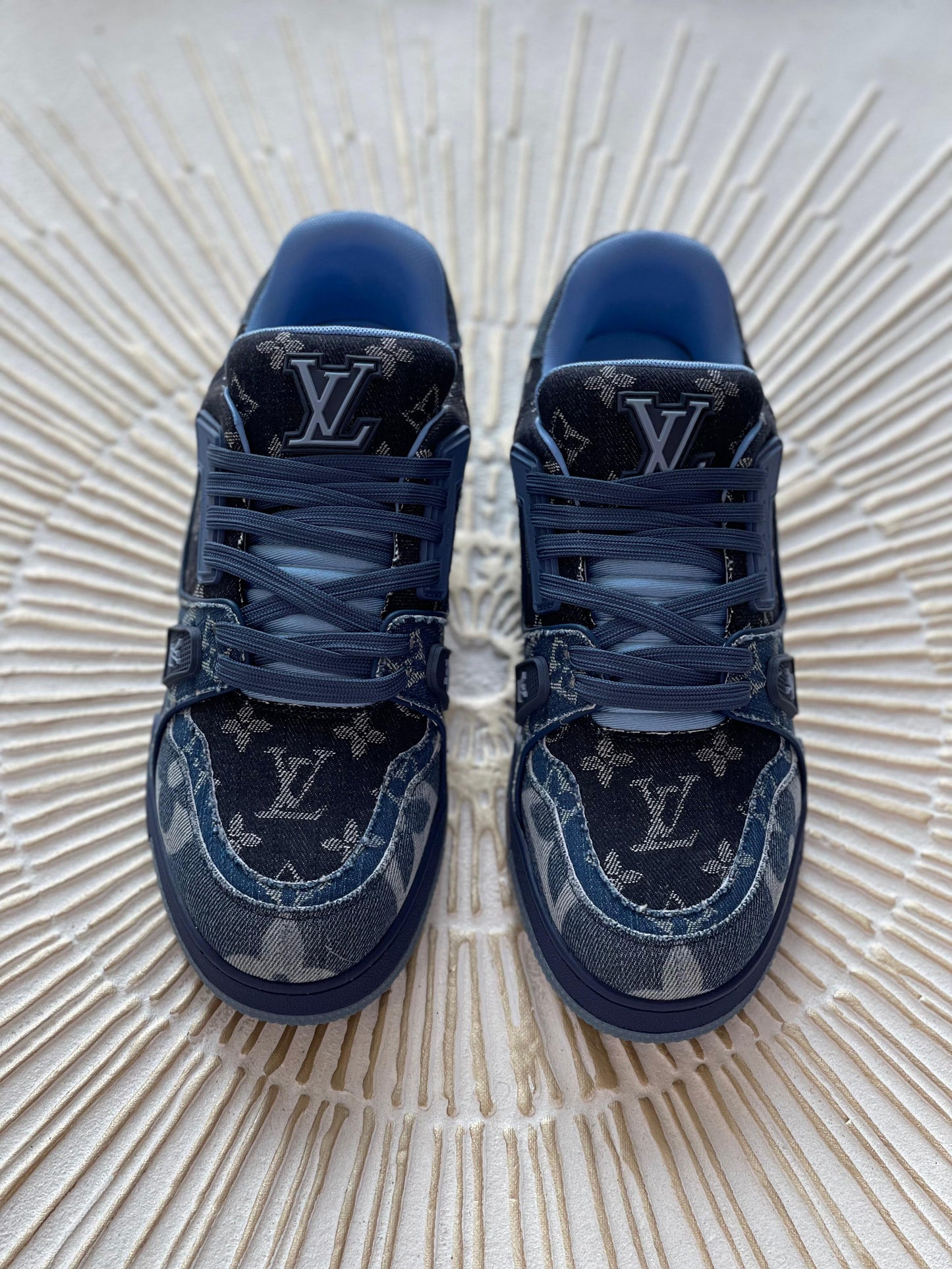 Louis Vuitton LV Trainer × Nigo – Blue Denim Monogram Sneaker (Men’s)