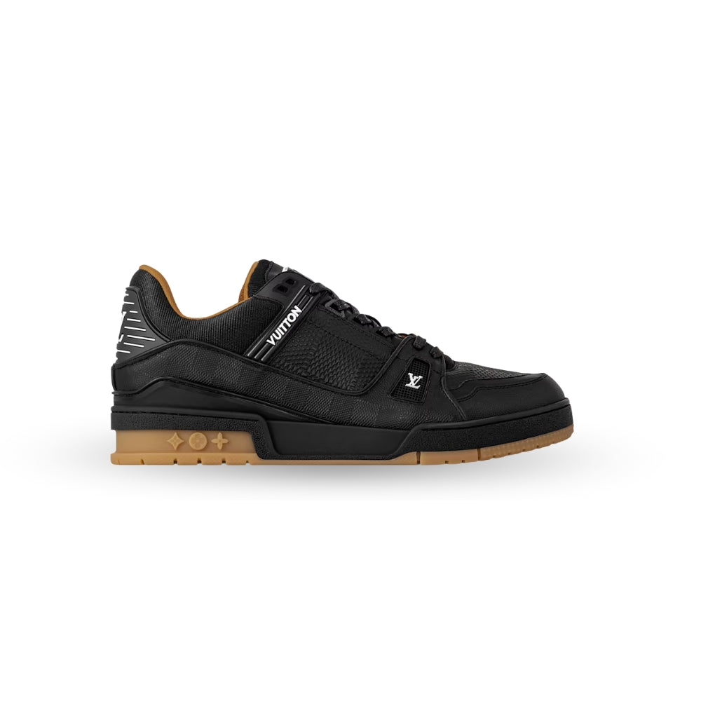 Louis Vuitton LV Trainer Sneaker – Black Damier-Embossed Calf Leather (Style 1AHTT0, Men’s)