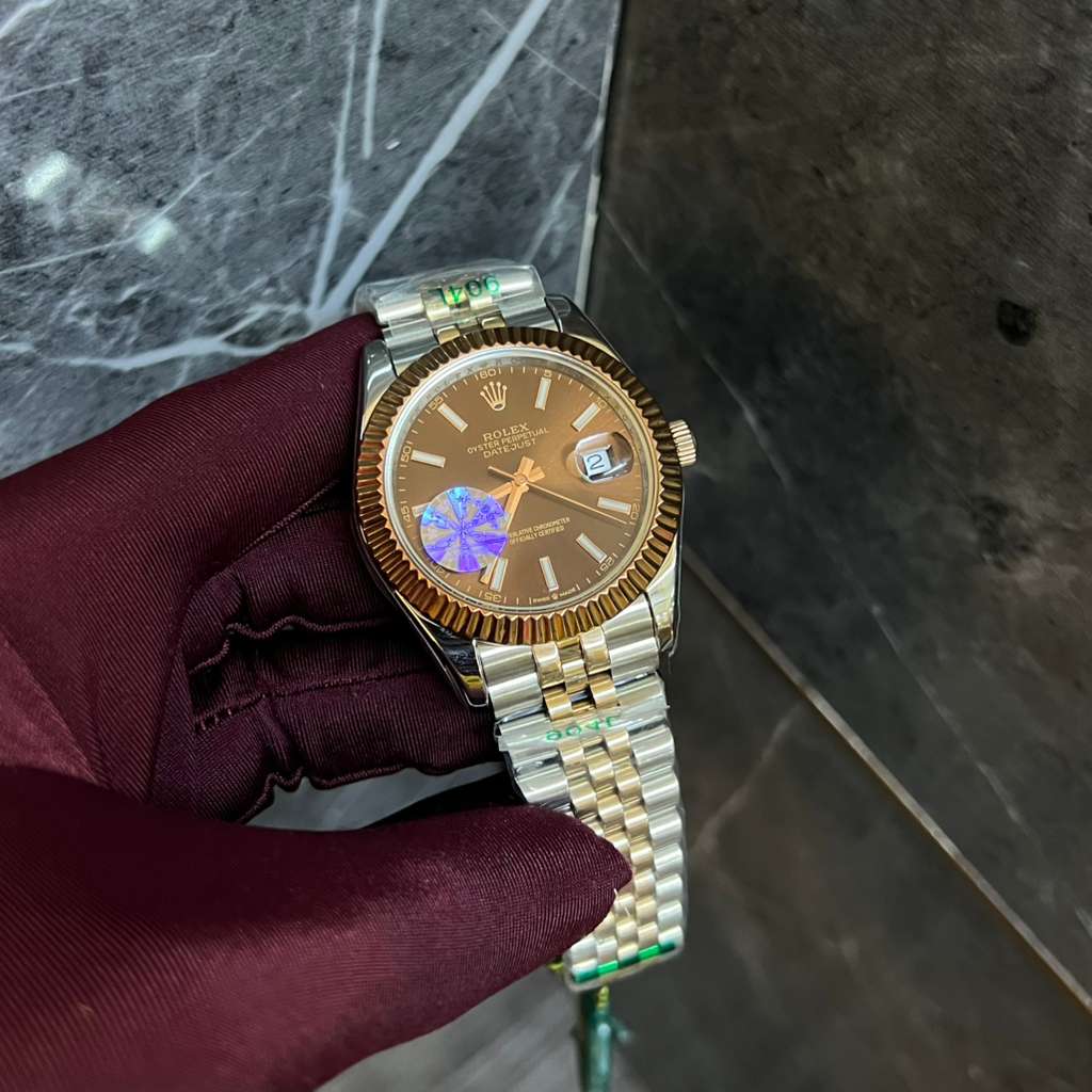 Rolex Datejust 41 with a chocolate Dial and a Jubilee Bracelet