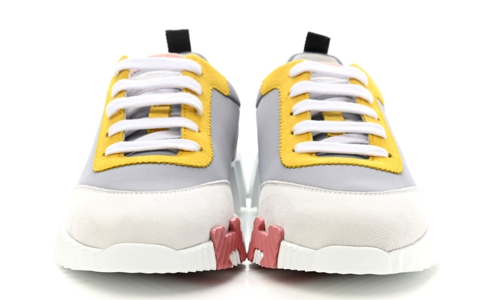 Hermes Technical Canvas Suede Goatskin Bouncing "Gris Multicolor"