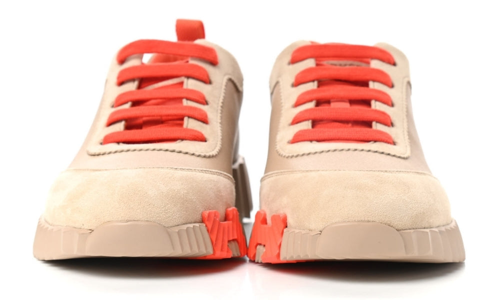 Hermes Goatskin Suede Goatskin Bouncing "Beige Sarrasin"