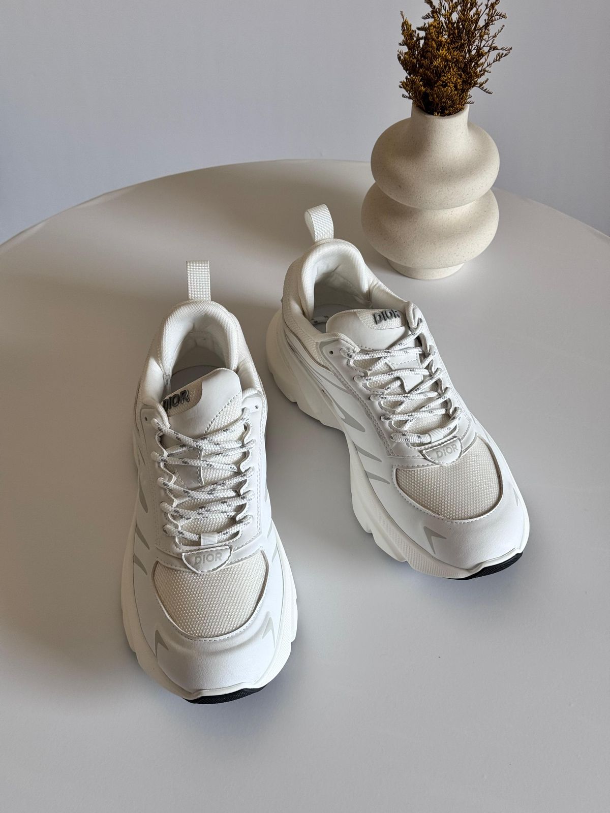 B44 Blade Sneaker White Technical Mesh and White Technical Fabric | DIOR