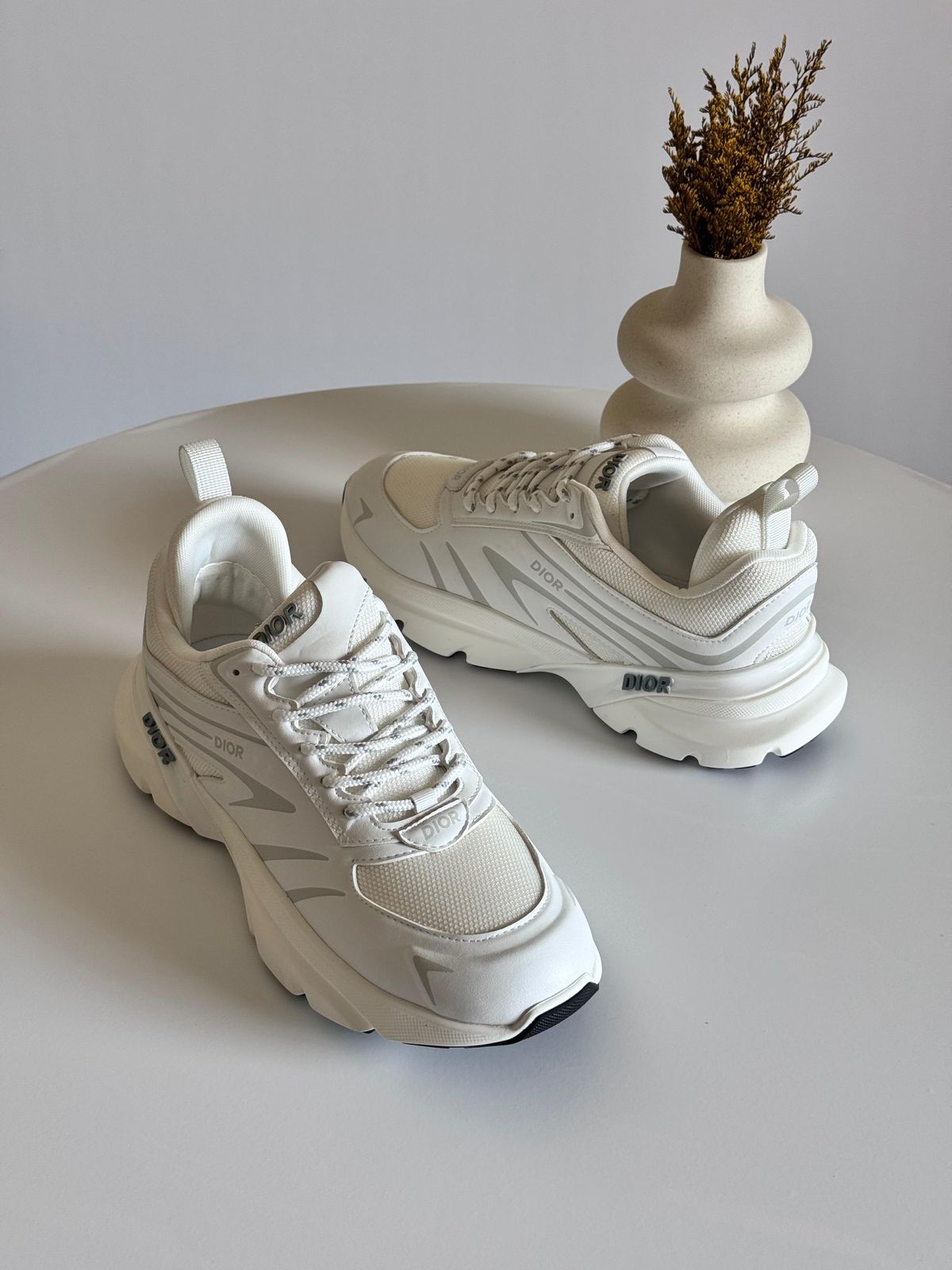 B44 Blade Sneaker White Technical Mesh and White Technical Fabric | DIOR