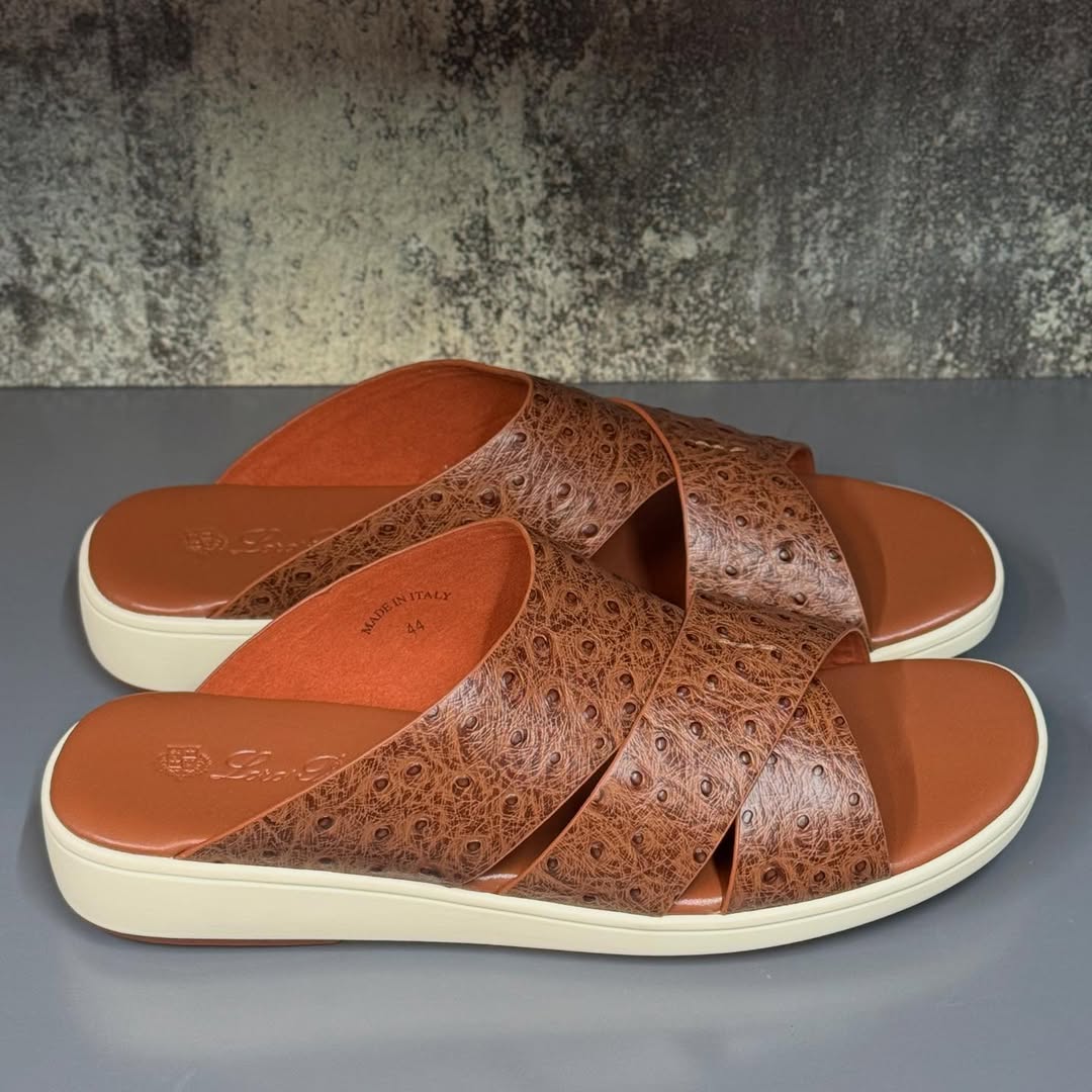 Loro Piana Palm Sandals in ox Leather