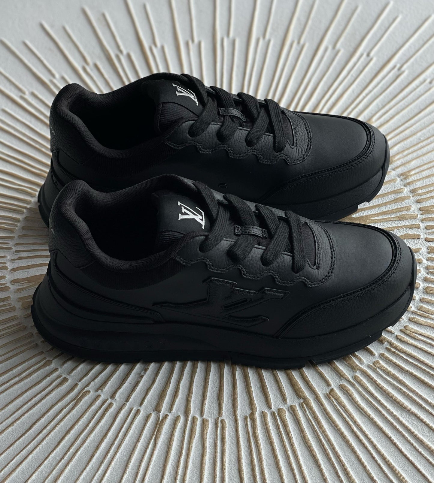 Louis Vuitton LV Classic Trainers – Luxury Black Calf Leather (1AHSSV, Men’s)