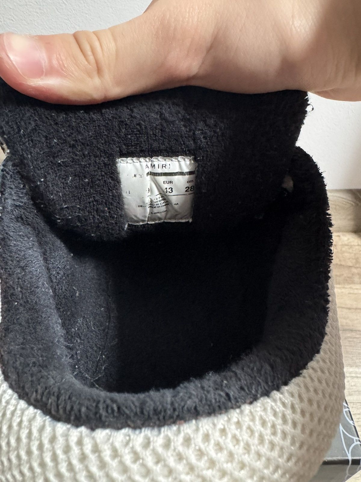 AMIRI MA-1 Sneakers WHITE BLACK-NAPPA