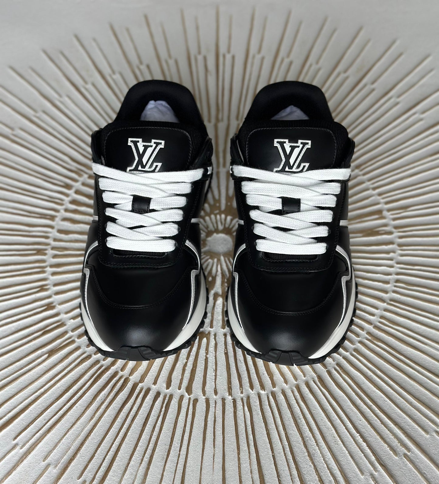 Louis Vuitton Run Away Maxi Sneaker – Black Calf Leather (Style 1AHSRU, Men’s, Prefall 2025)
