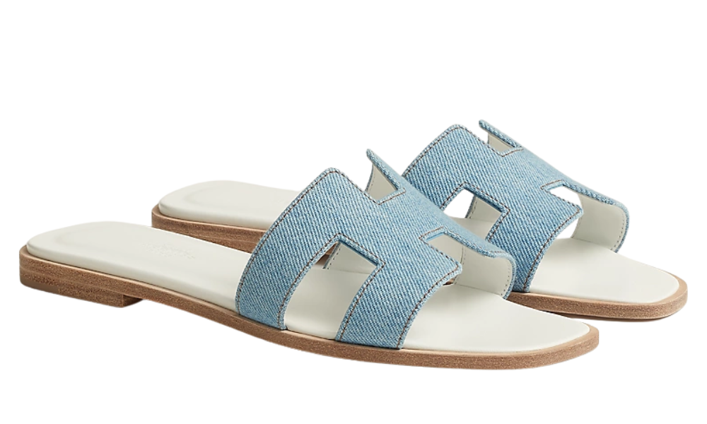 Hermès Oran Sandal "Light Blue"