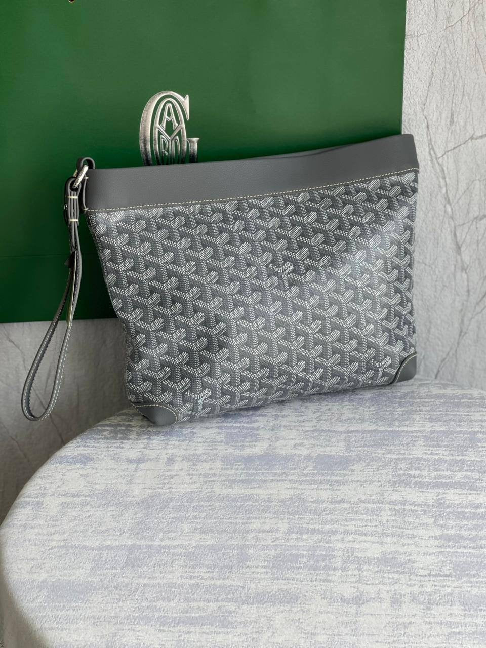Goyard Goyardine Conti Pouch in Grey