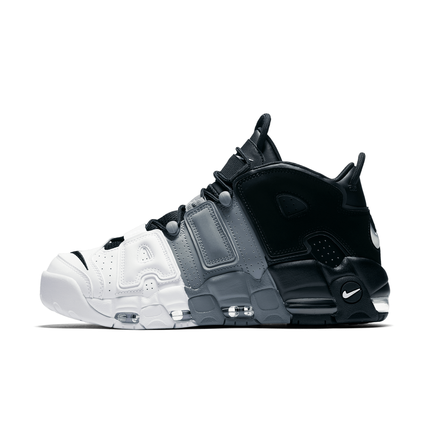 Nike Air More Uptempo Tri-Color Black Cool Grey White