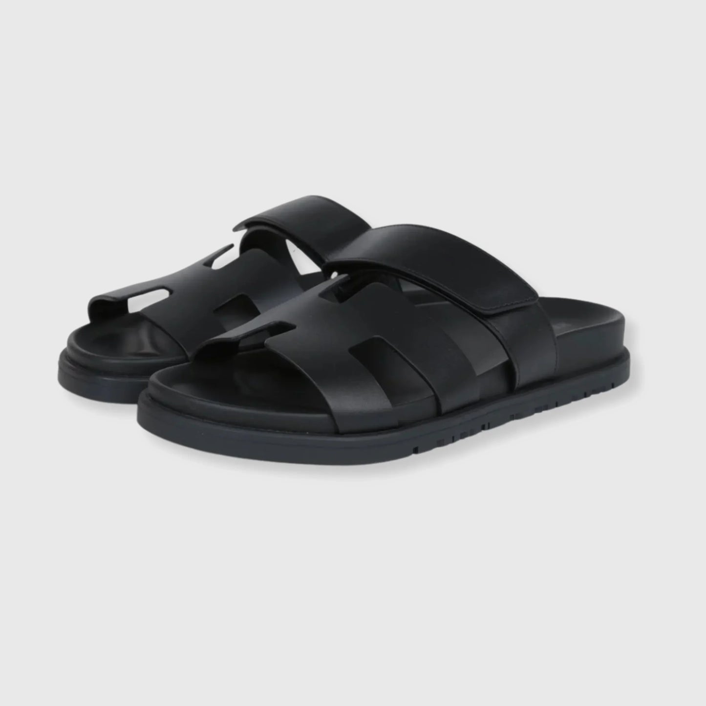 Hermes Chypre Sandals Black