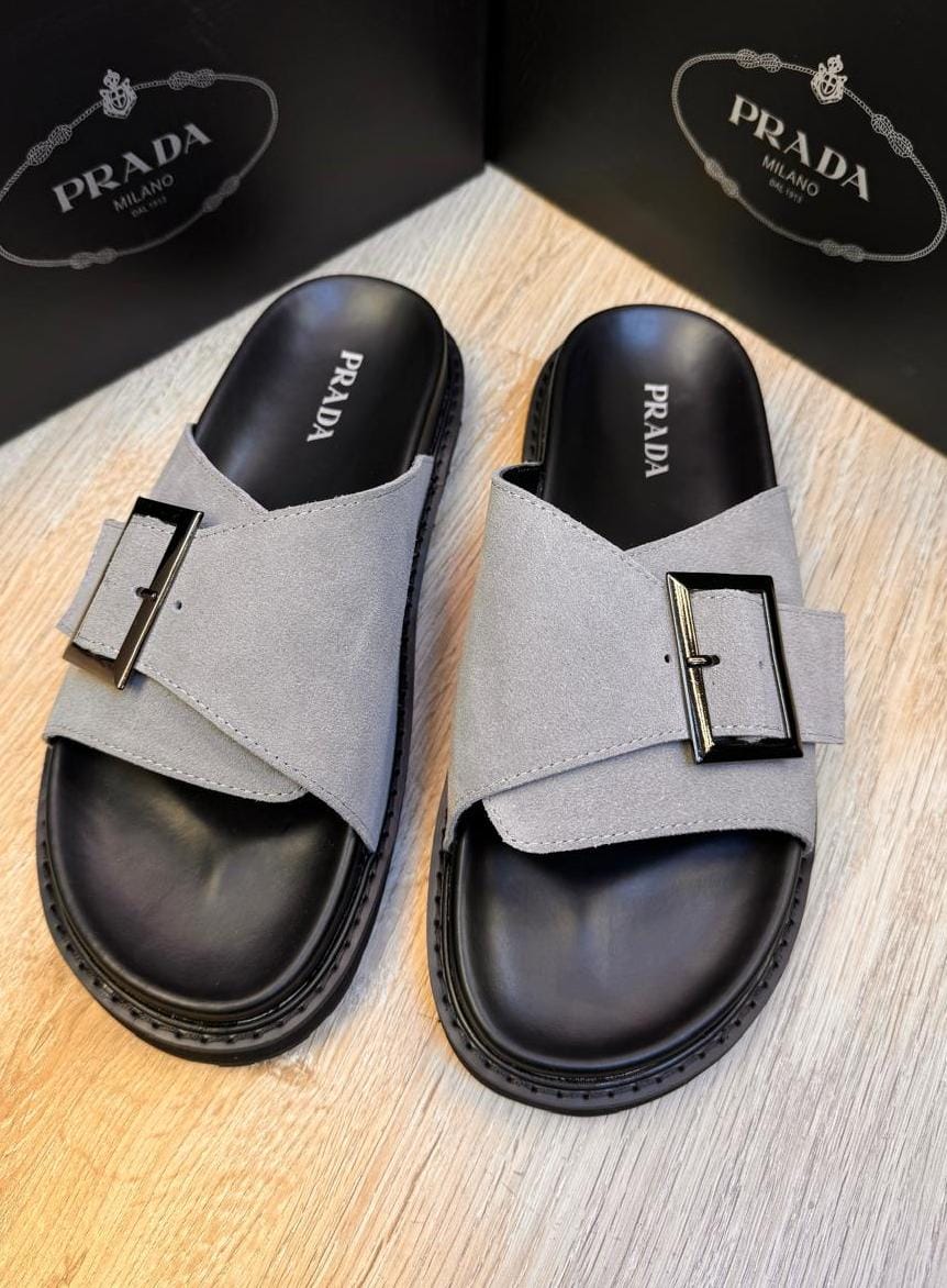 Prada slippers Grey