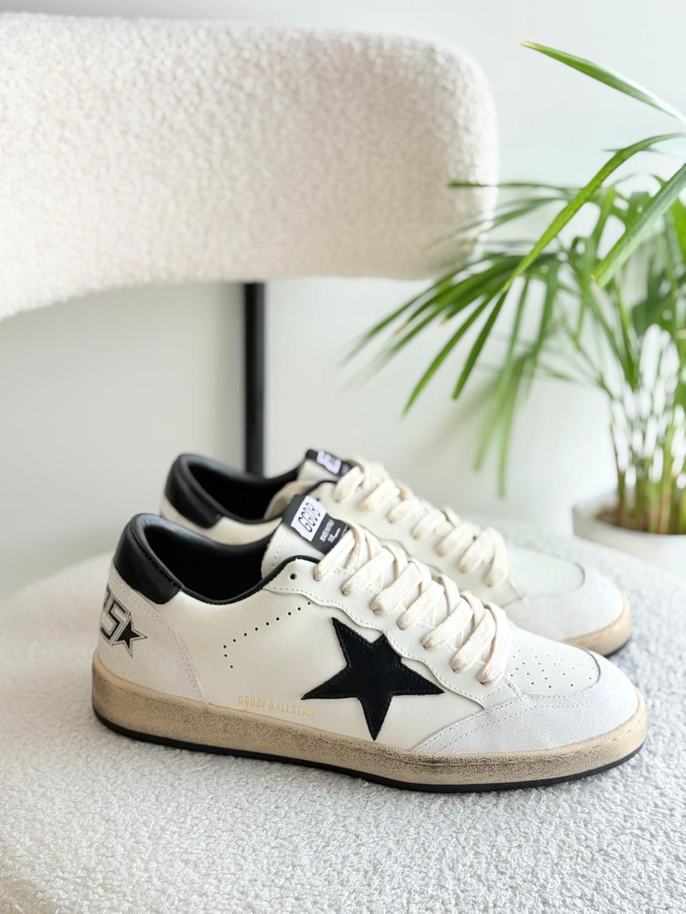 Golden Goose Leather Ball Star Sneakers