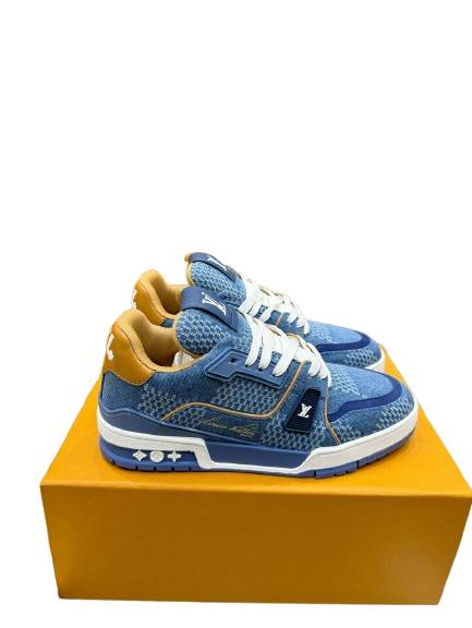 Louis Vuitton Trainer Denim Blue