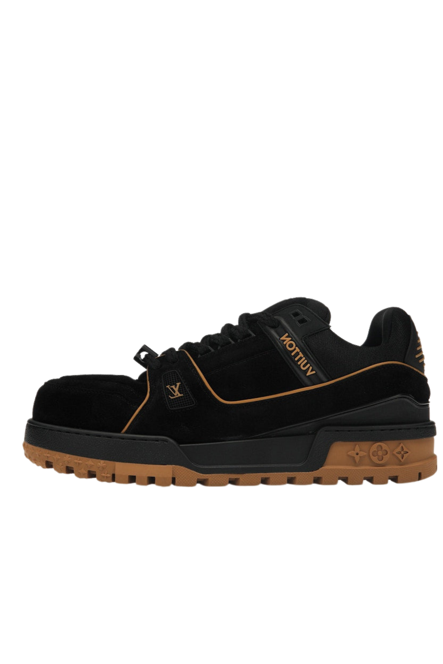 Louis Vuitton Trainer Maxi – Black & Brown Suede