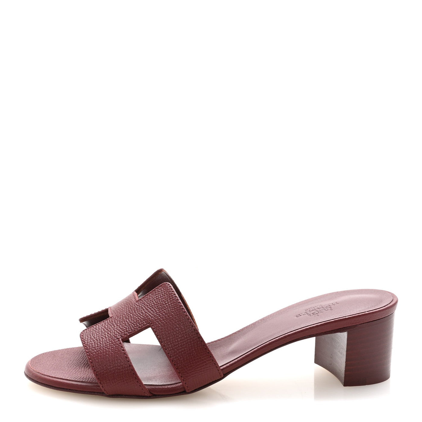 Hermès Oasis Sandal Bordeaux