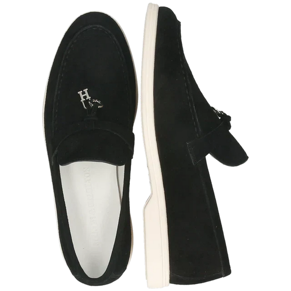 Loro Piana Women's Loafers | Babouche Charms Walk Black