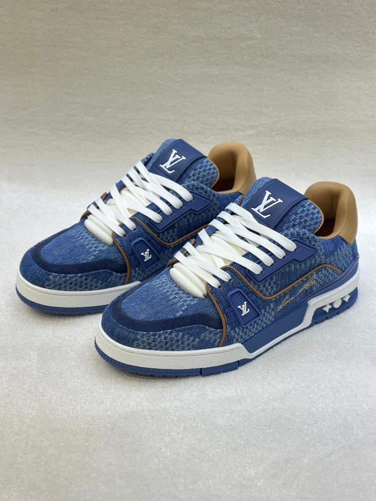 Louis Vuitton Trainer Denim Blue