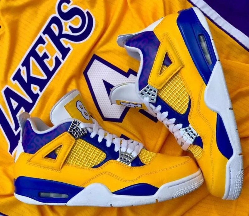 Air Jordan 4 Retro 'Lakers / Kobe 8 Tribute Yellow'