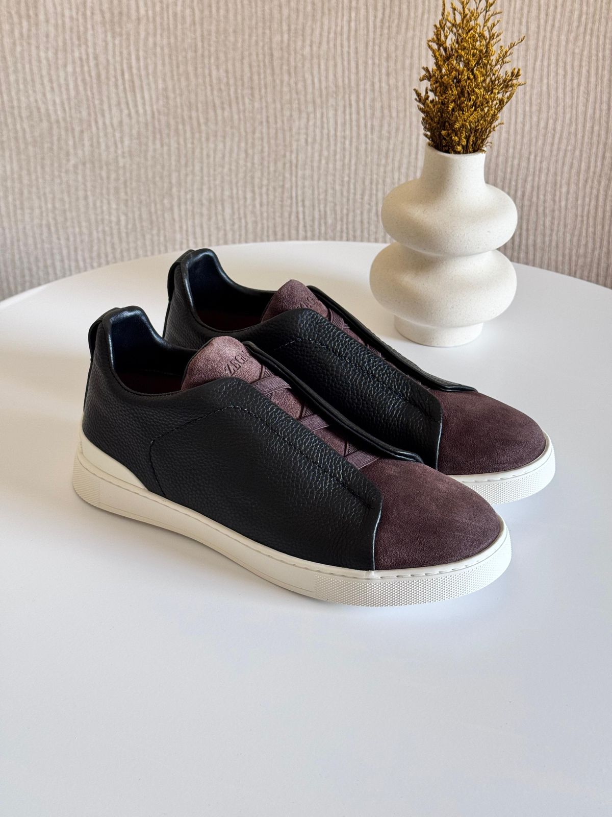 Zegna Elasticated slip-on Sneakers | Violet