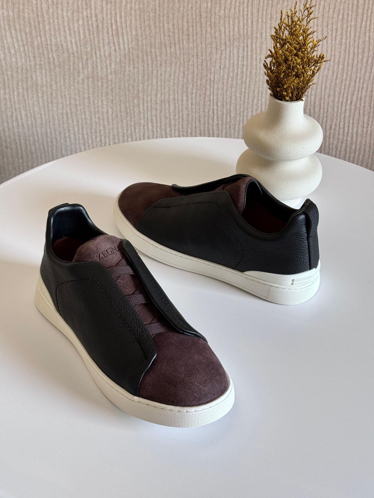 Zegna Elasticated slip-on Sneakers | Violet
