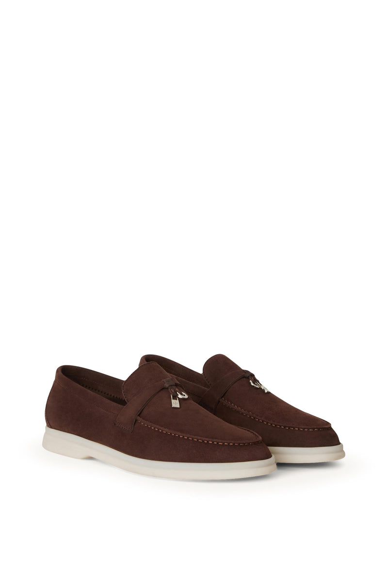 Loro Piana Women's Loafers | Summer Charms Chocolate Walk
