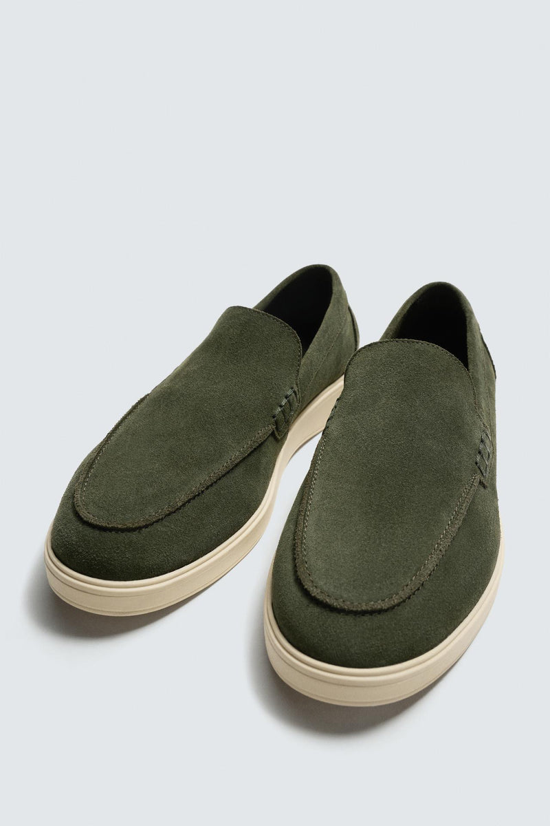 Loro Piana Loafers | Summer Walk Olive Green