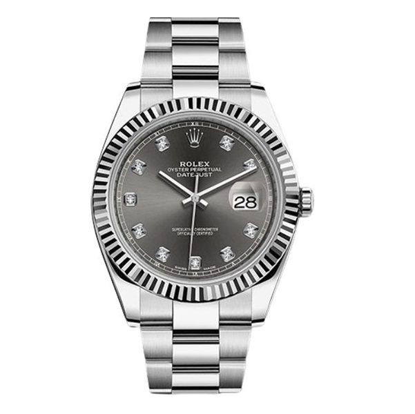 Rolex | Datejust Dark Rhodium Diamond Dial
