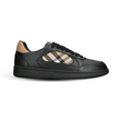 Burberry Check Leather Men's Sneakers – Black
