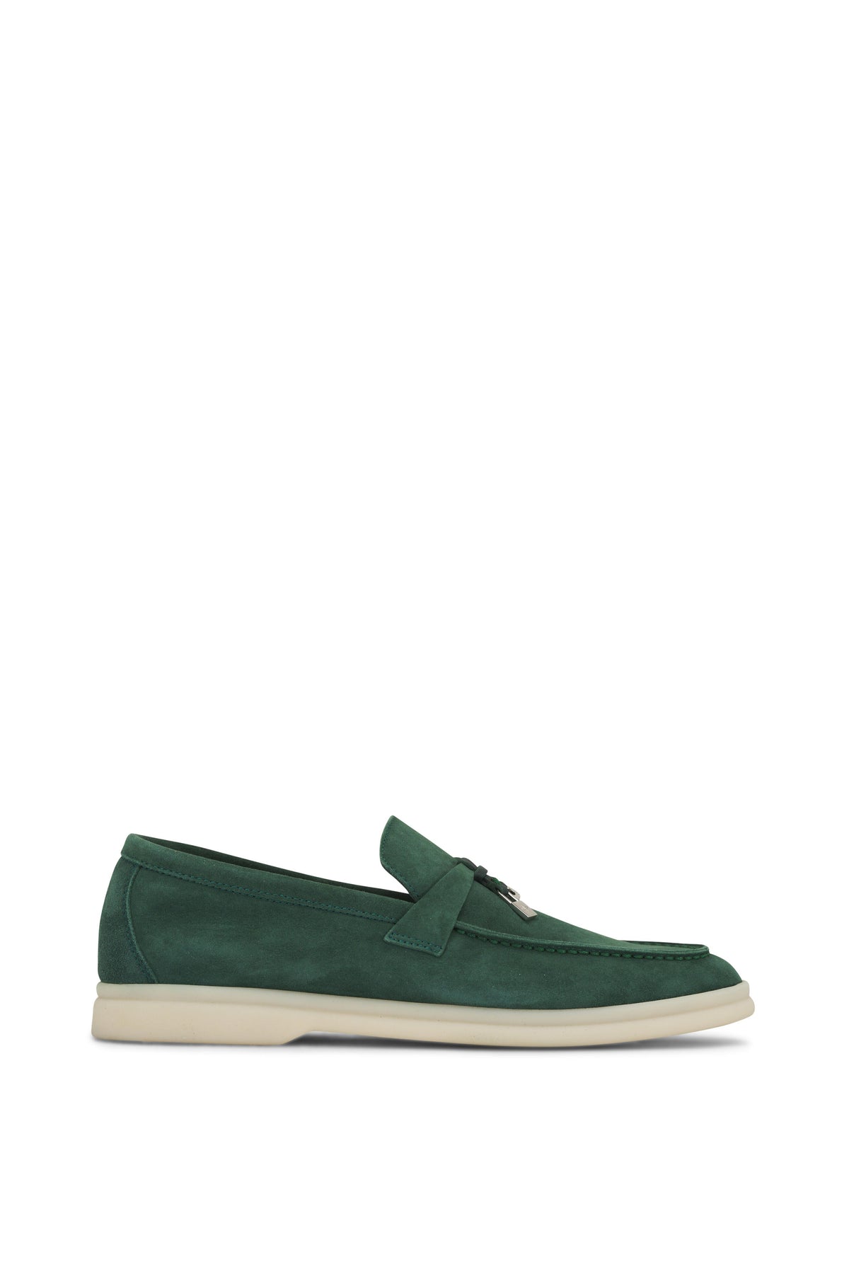 Loro Piana Women's Loafers |Summer Charms Glass Green