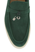 Loro Piana Women's Loafers |Summer Charms Glass Green