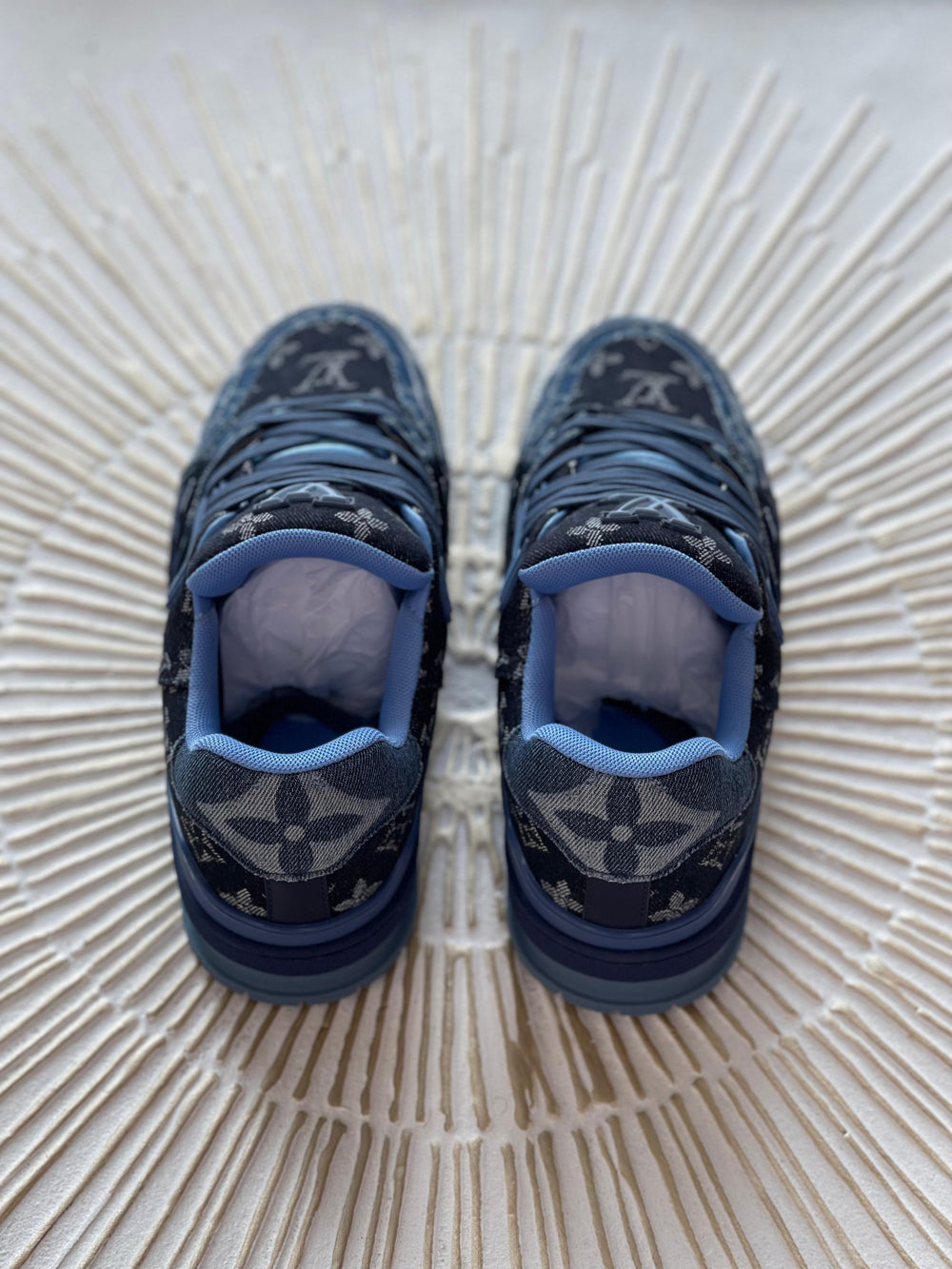 Louis Vuitton LV Trainer × Nigo – Blue Denim Monogram Sneaker (Men’s)
