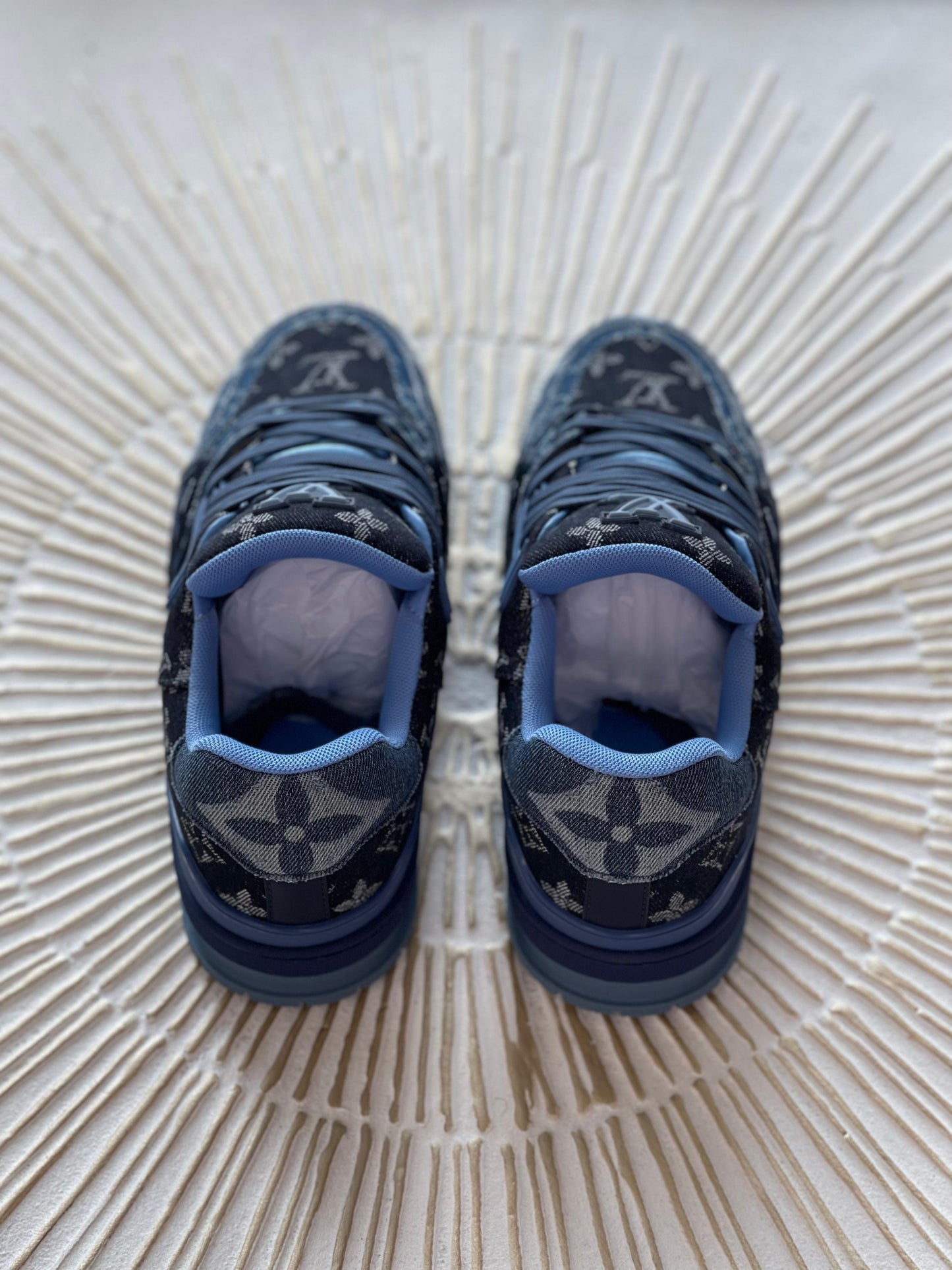 Louis Vuitton LV Trainer × Nigo – Blue Denim Monogram Sneaker (Men’s)