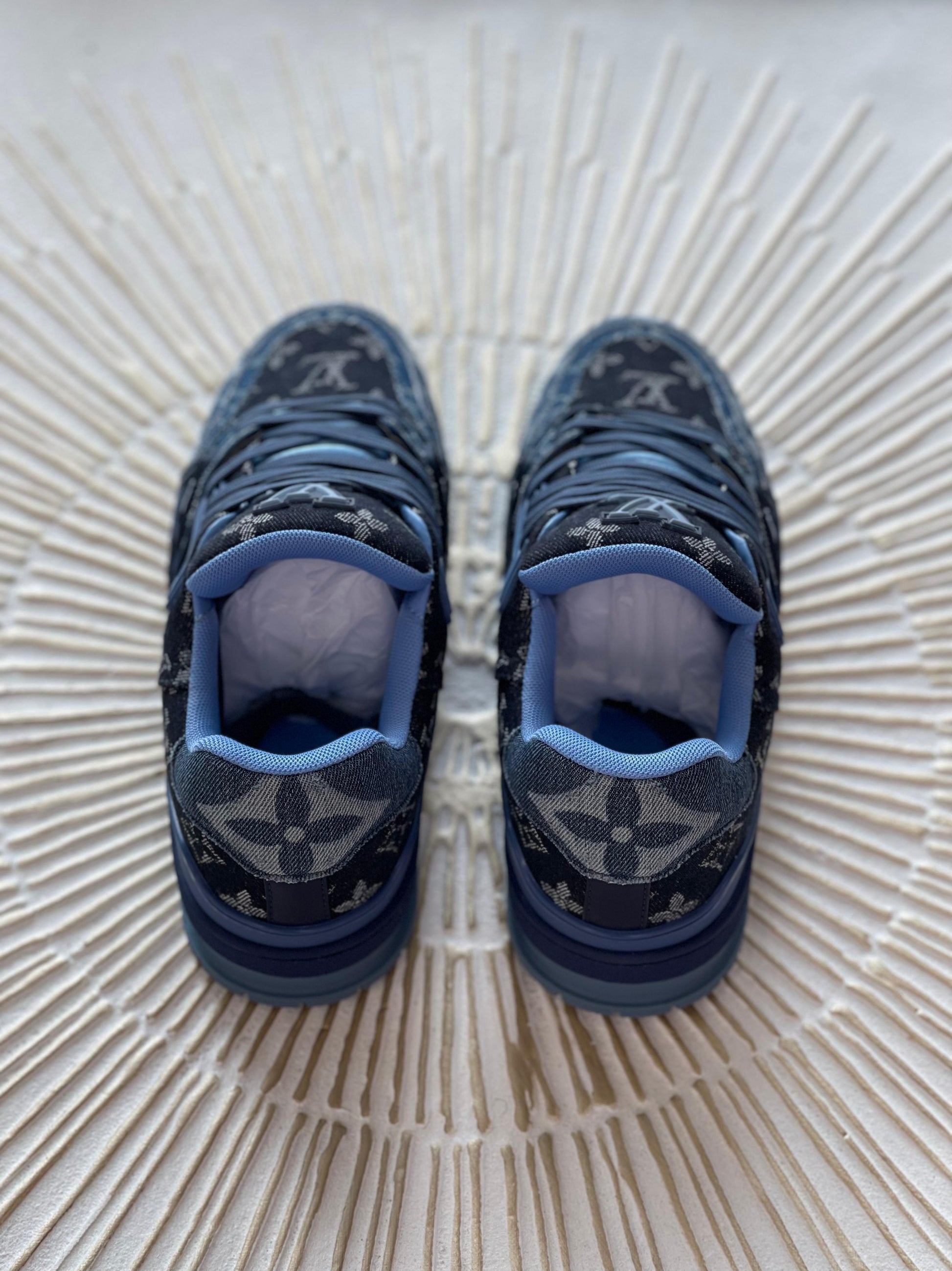 Louis Vuitton LV Trainer × Nigo – Blue Denim Monogram Sneaker (Men’s)