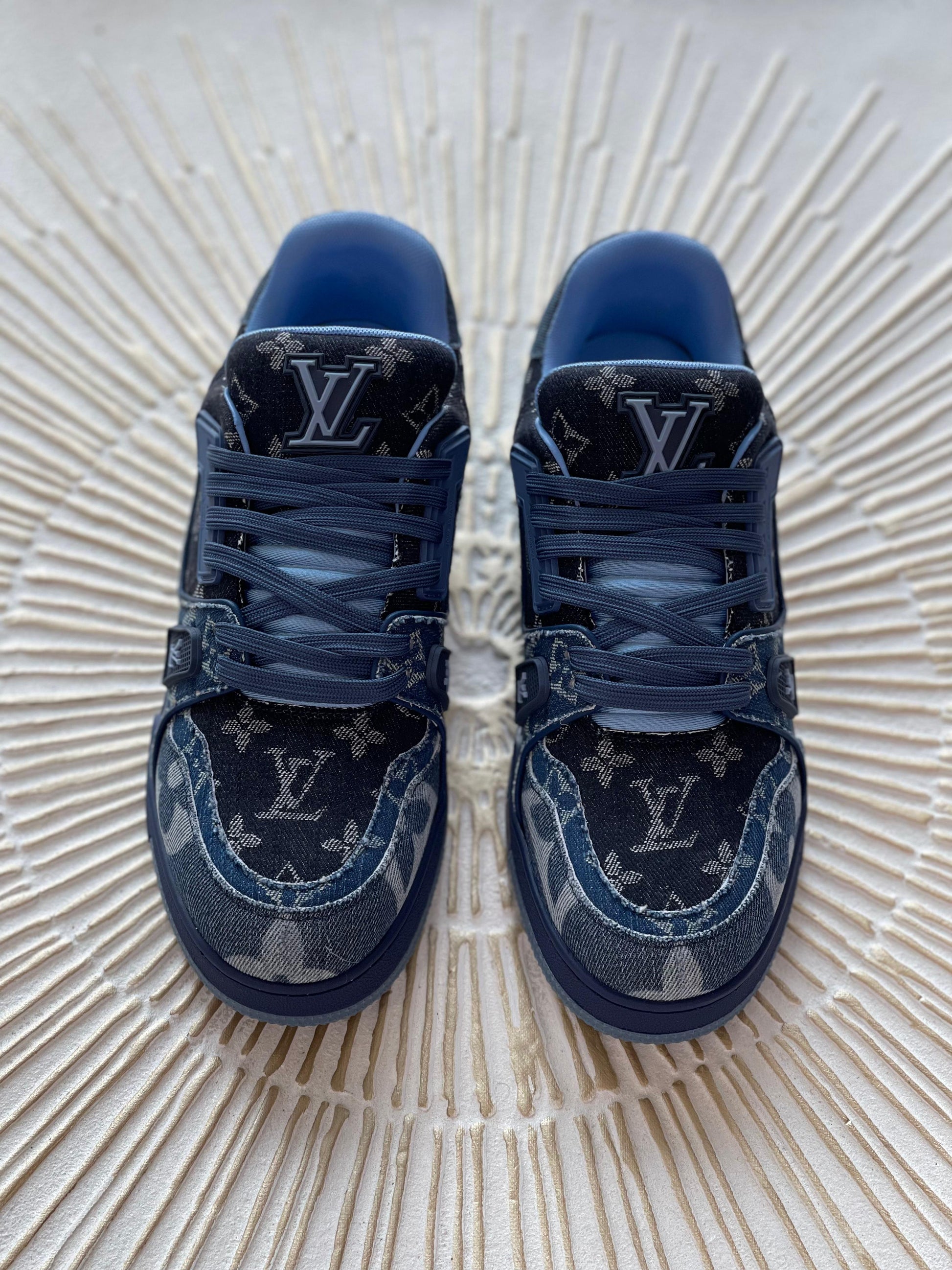 Louis Vuitton LV Trainer × Nigo – Blue Denim Monogram Sneaker (Men’s)