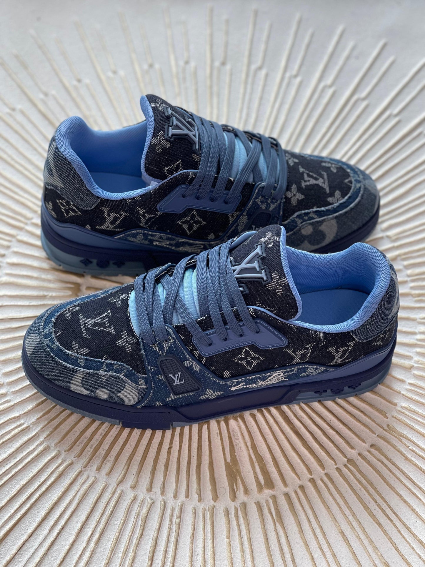 Louis Vuitton LV Trainer × Nigo – Blue Denim Monogram Sneaker (Men’s)