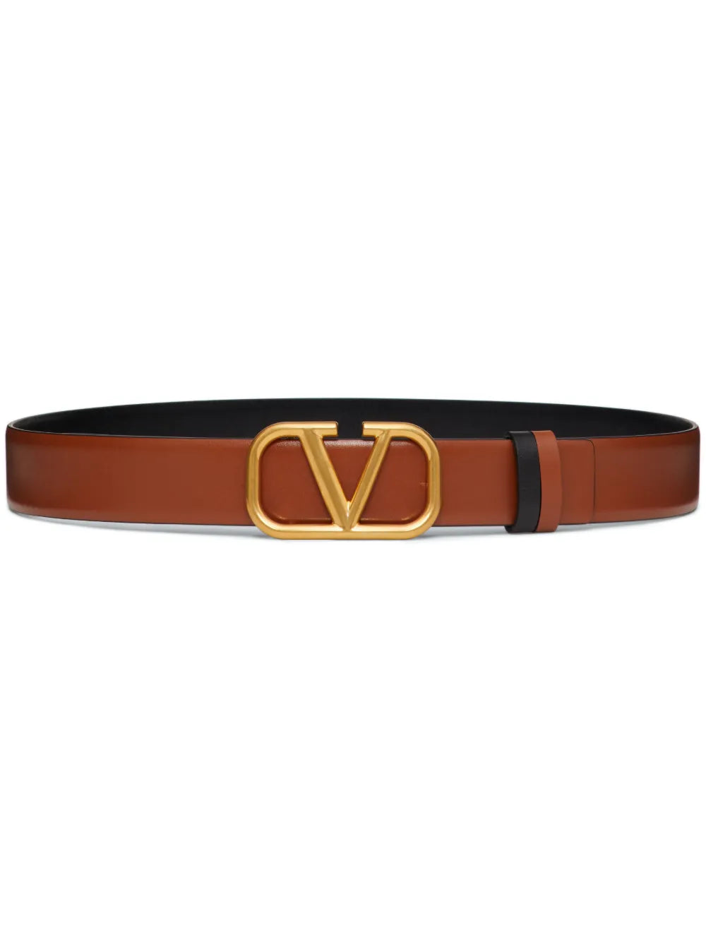Valentino Belt | Brown Leather VLOGO