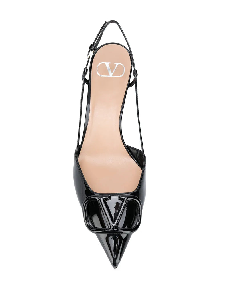 Valentino Garavani 40mm VLogo Signature slingback pumps