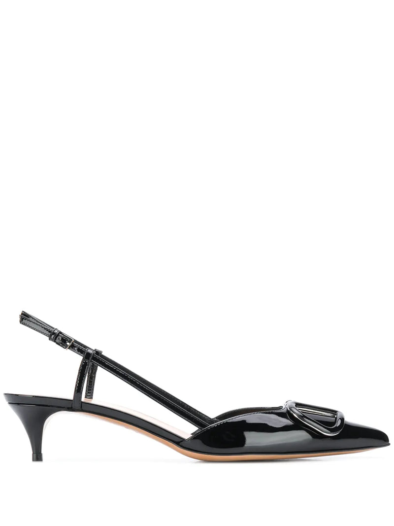 Valentino Garavani 40mm VLogo Signature slingback pumps