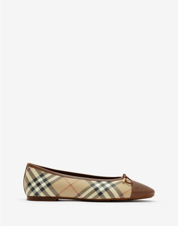 Burberry Women's Check Ballet Flats