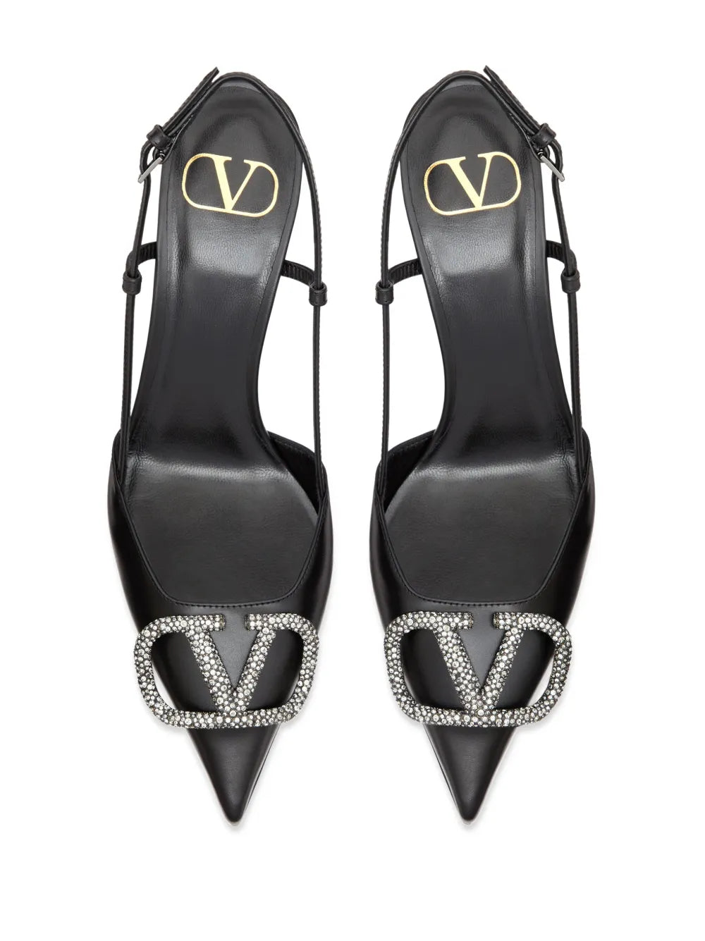 Valentino Garavani 80mm VLogo Signature slingback pumps