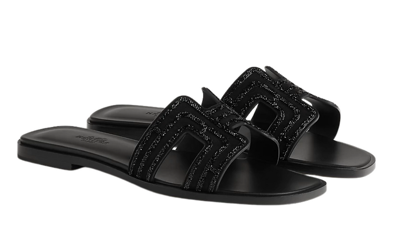 Hermès Sandals | Oran Iconic H Black
