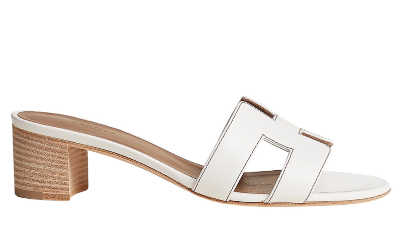 Hermès Slides | Leather Oasis White
