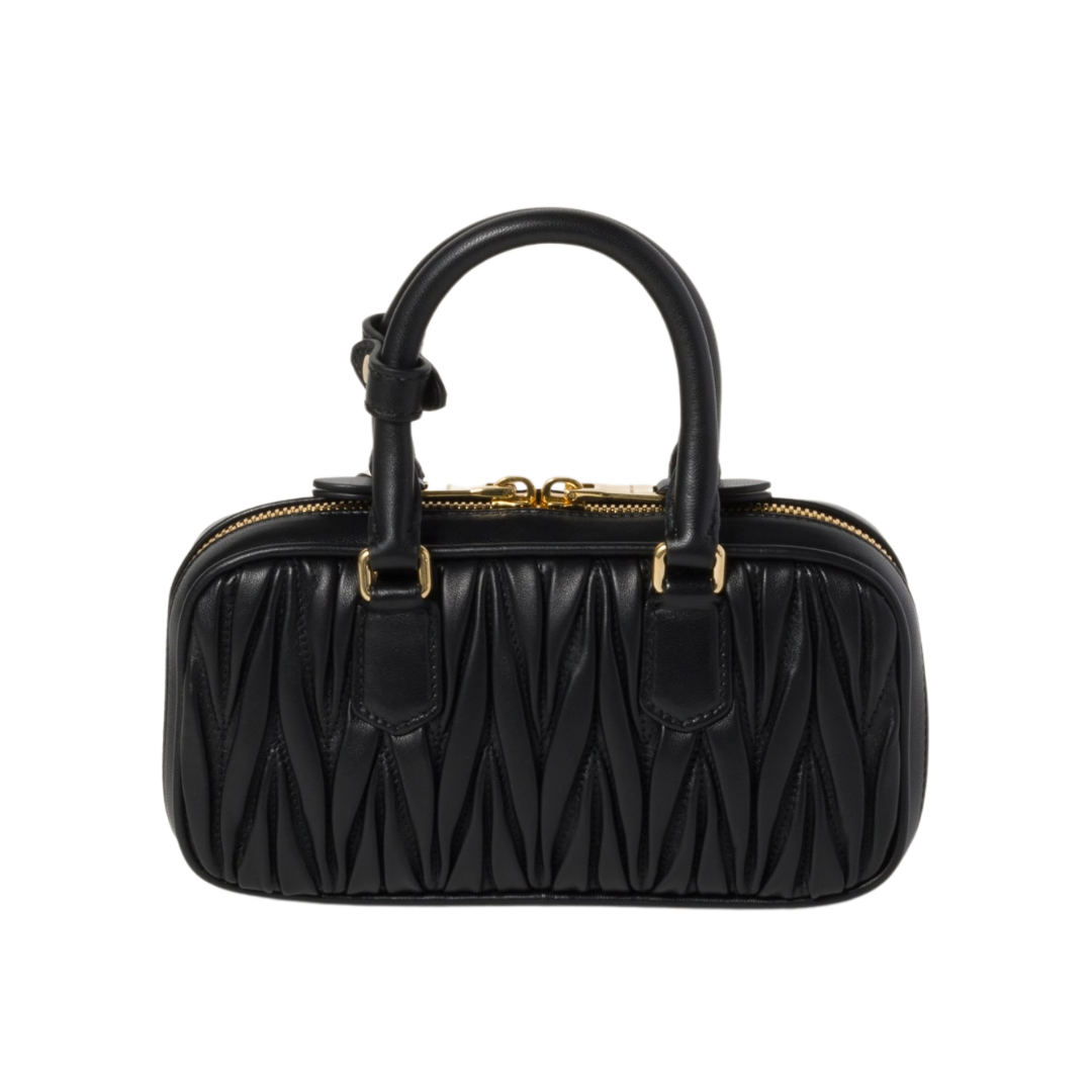 Miu Miu Bag | Arcadie matelassé nappa leather-bag "Black"