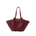 Polène Bag | Cyme Mini bag in a burgundy/ebony