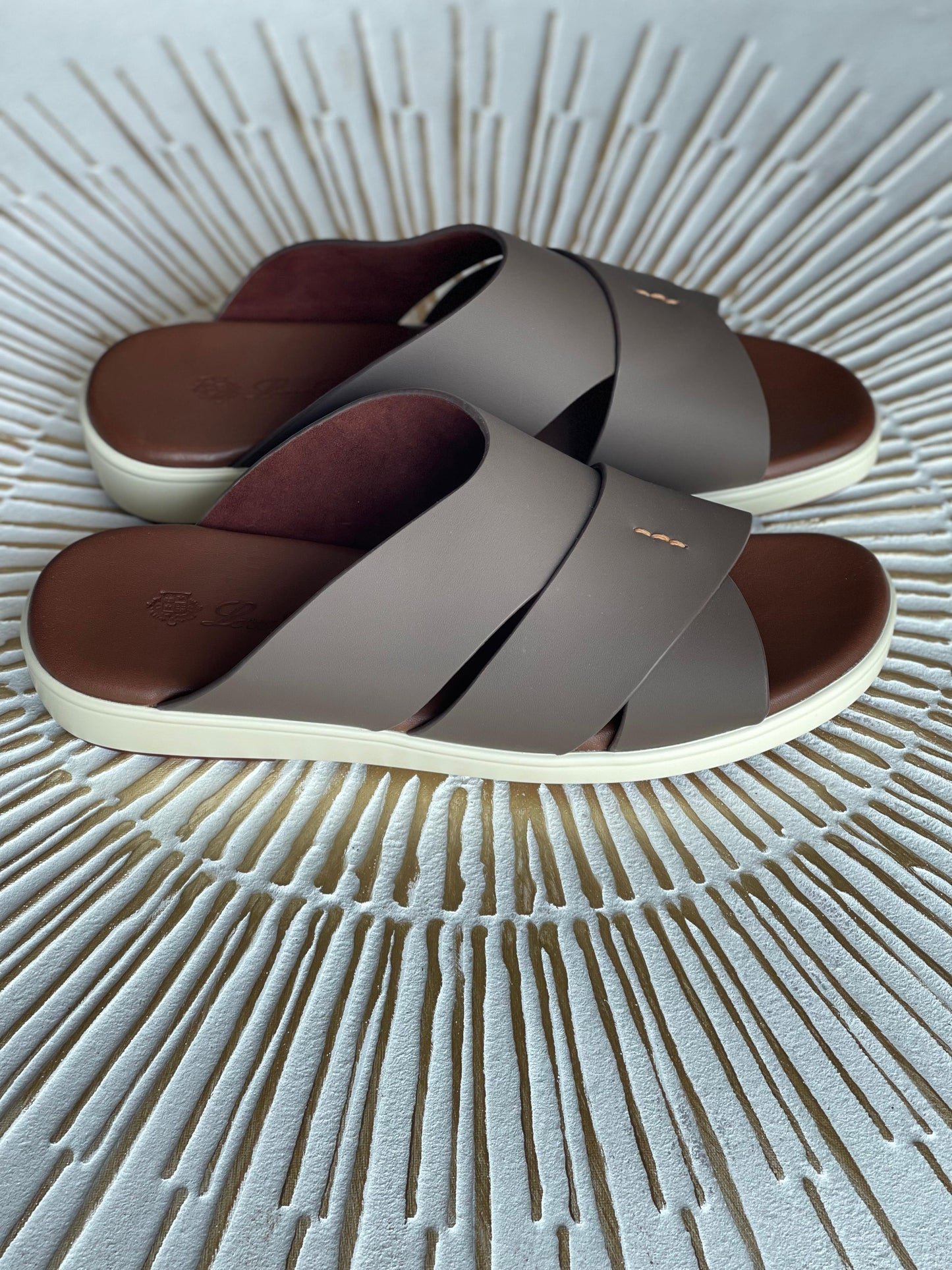 Loro Piana Palm Brown Sandal for Men – Luxury Italian Leather Footwear