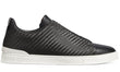 Zegna Pelletessuta Leather Triple Stitch "Black"