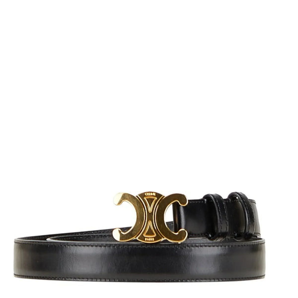 Celine Triomphe belt Black