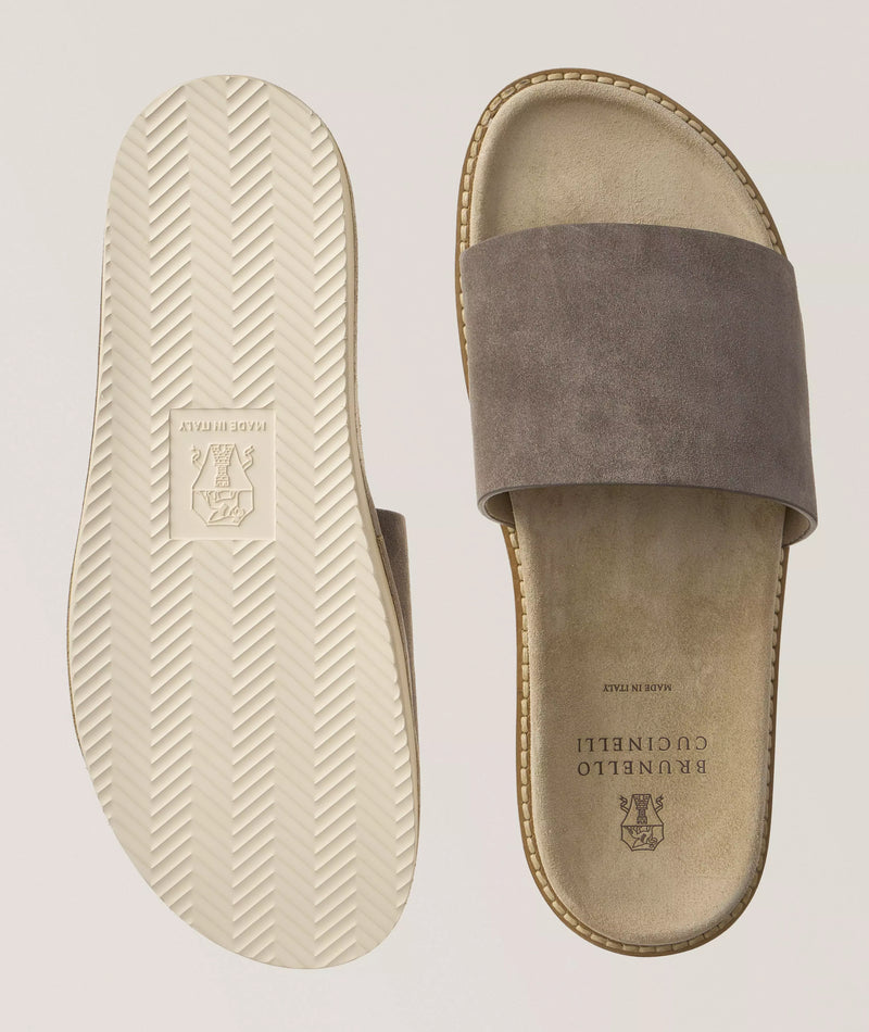 Brunello Cucinelli Sandals | Suede Contrast